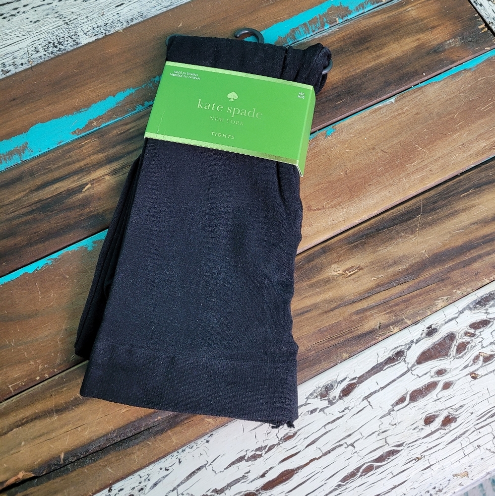 Kate Spade black tights M/L